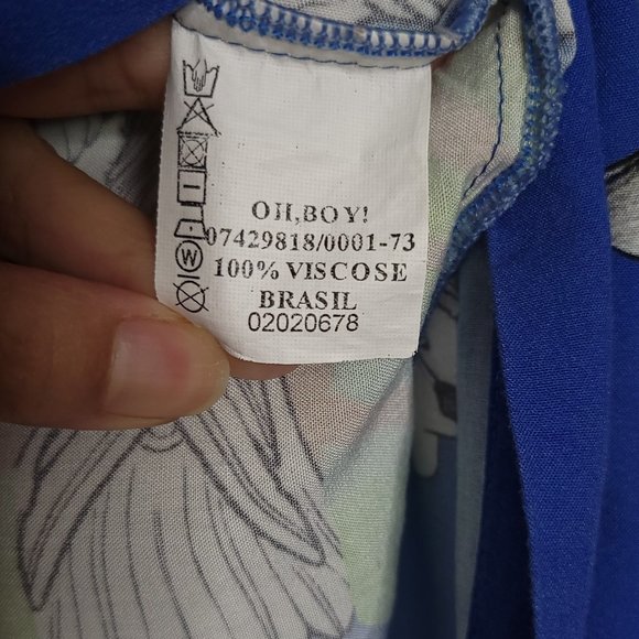 Brazilian Designer. Statement Shift Dress w Sleeve Slits Size Medium - Picture 5 of 10